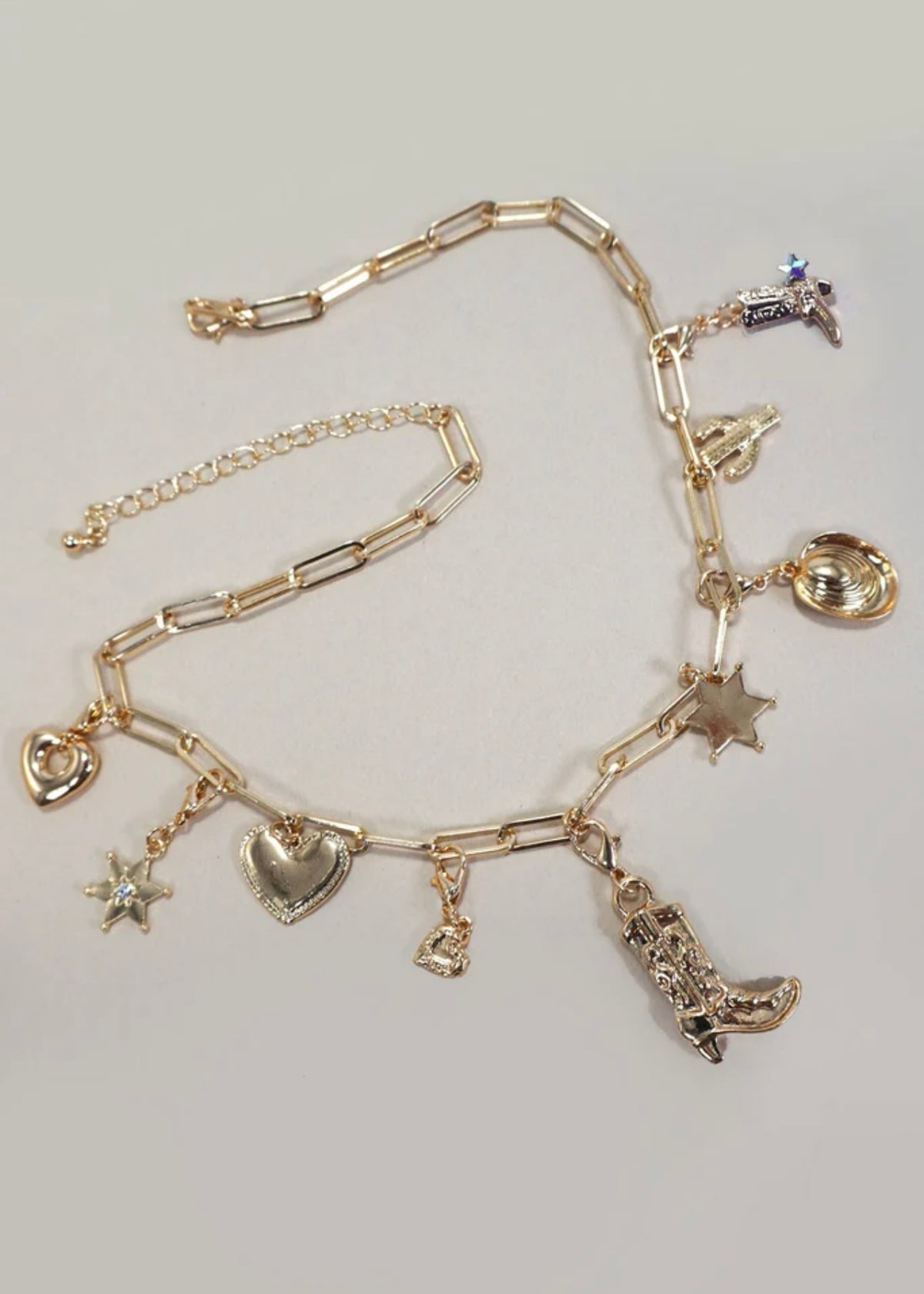 Necklace | Interchangeable Western Boot Hat Charm Necklace