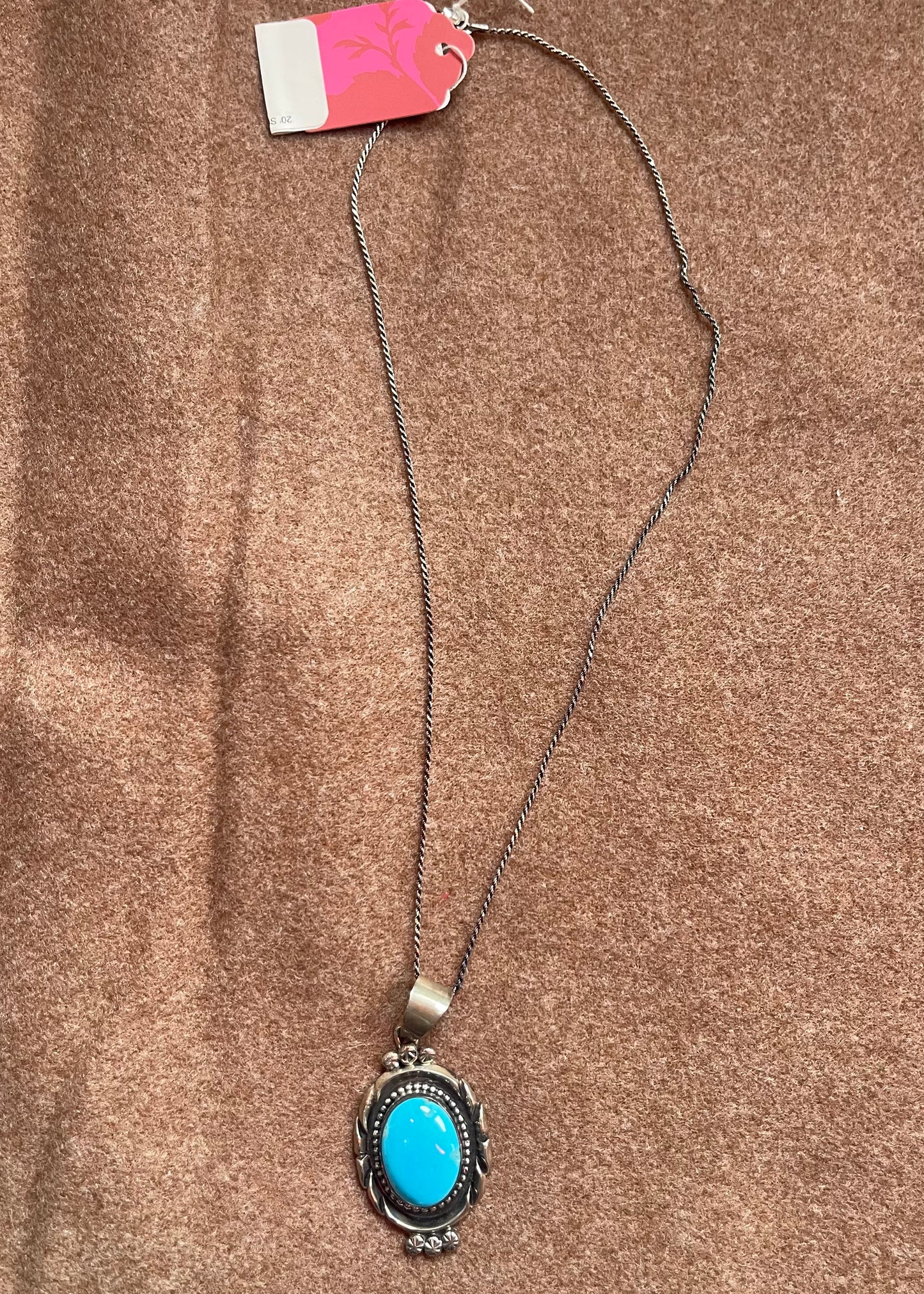 Turquoise | Turquoise W/Sterling Silver Chain 20’