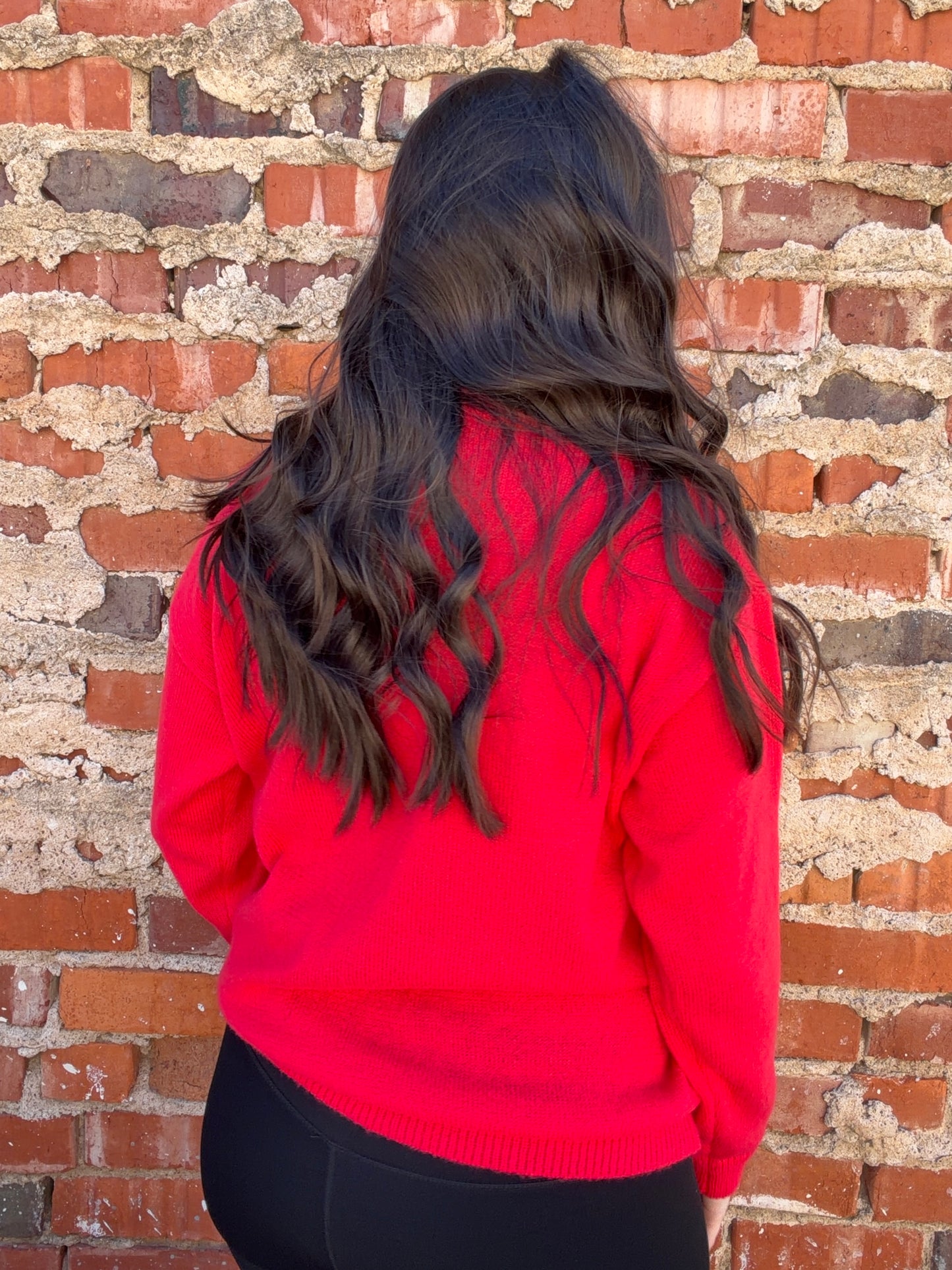 Sequin Nutcrackers Embroidery Sweater