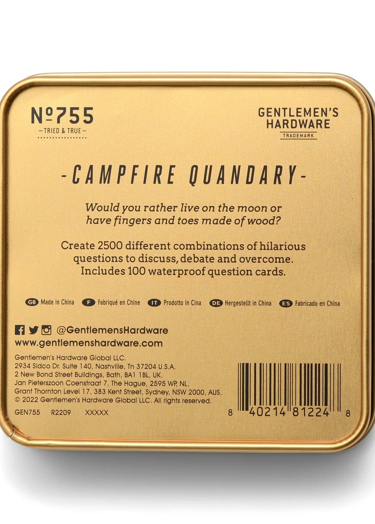 Game | Gentlemen&#39;s Hardware Campfire Quandary