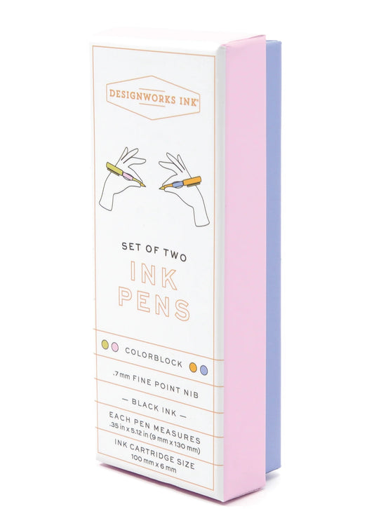 Gift | Designworks Color Block Pens Set of 2