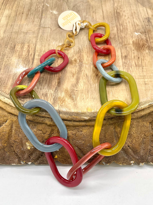 Jewelry | Sunshine Tienda Necklace Smoky Rainbow Link