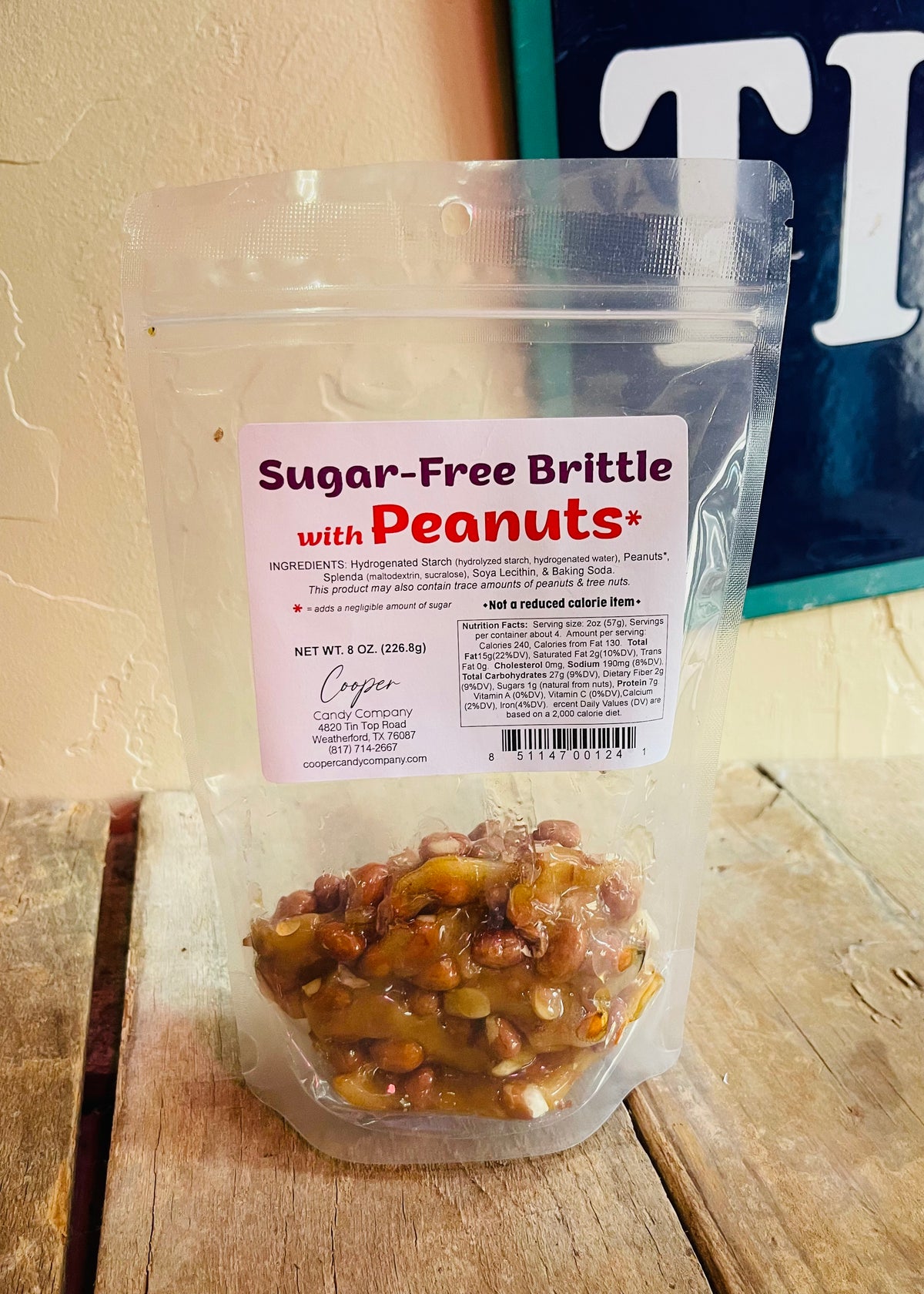 Pantry | Sugar Free Peanut Brittle -8oz