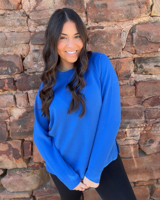 Tops | Mono B Sand Wash Rib Raglan Long Sleeve