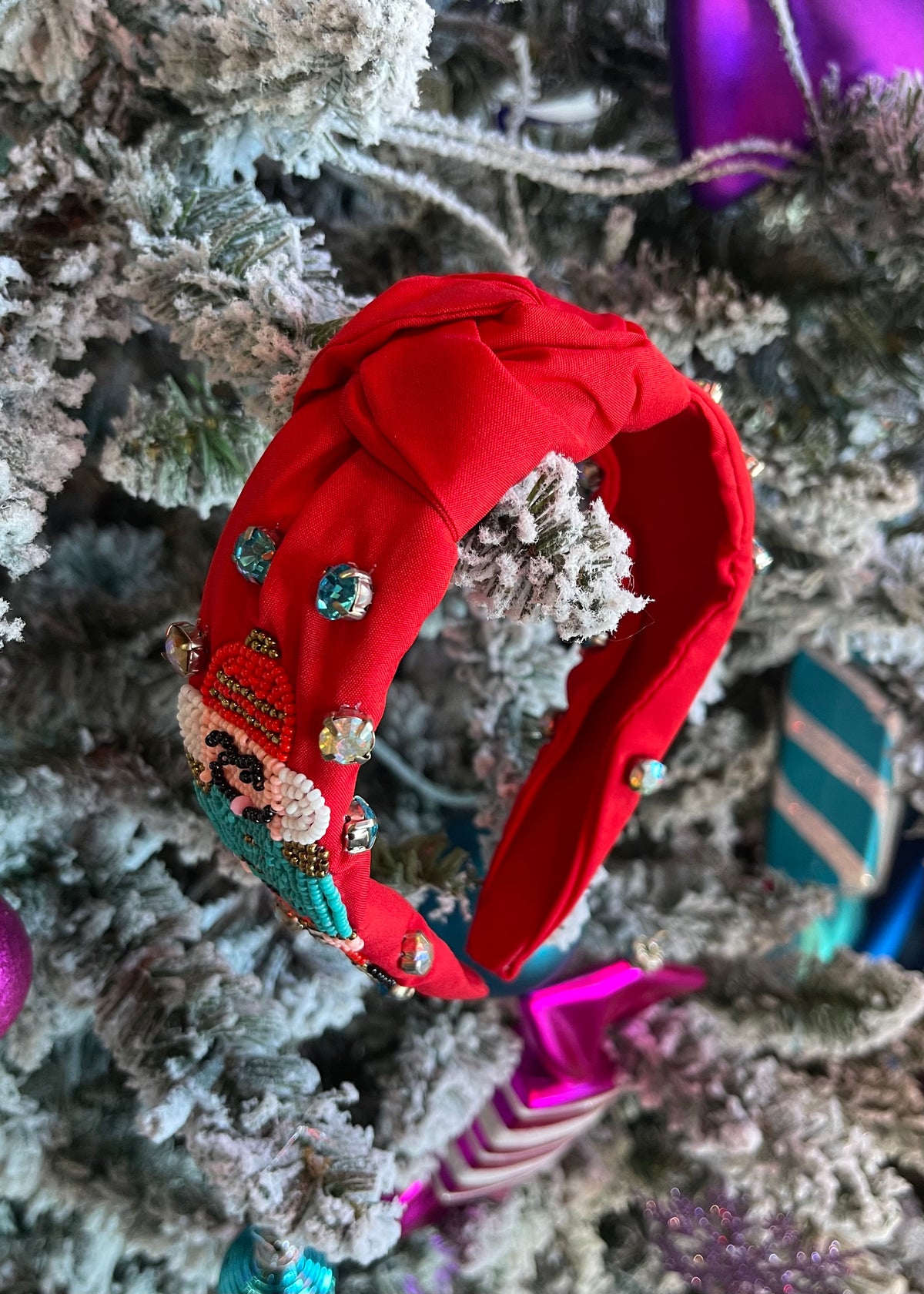 Hair Accessory | Nutcracker Christmas Seed Beads Holiday Headband