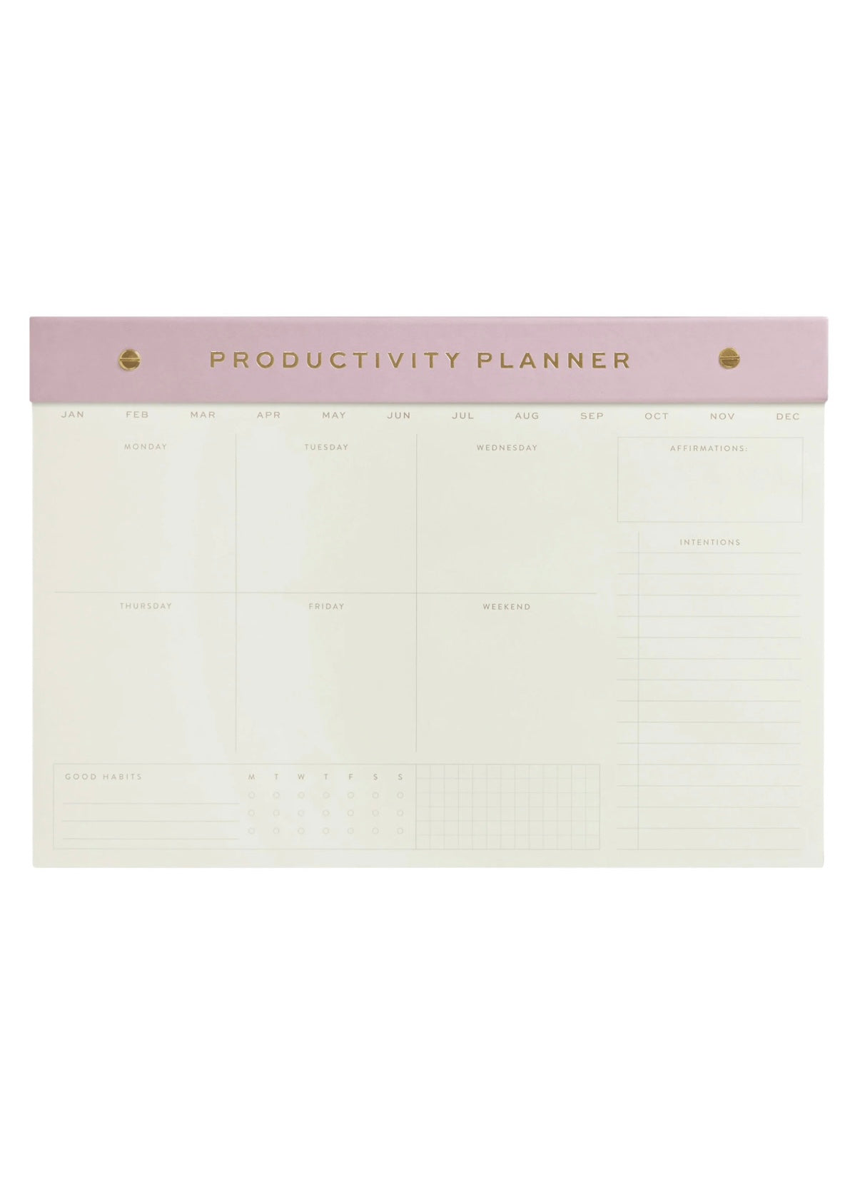 Gift | Designworks Weekly Postbound Lilac Notepad