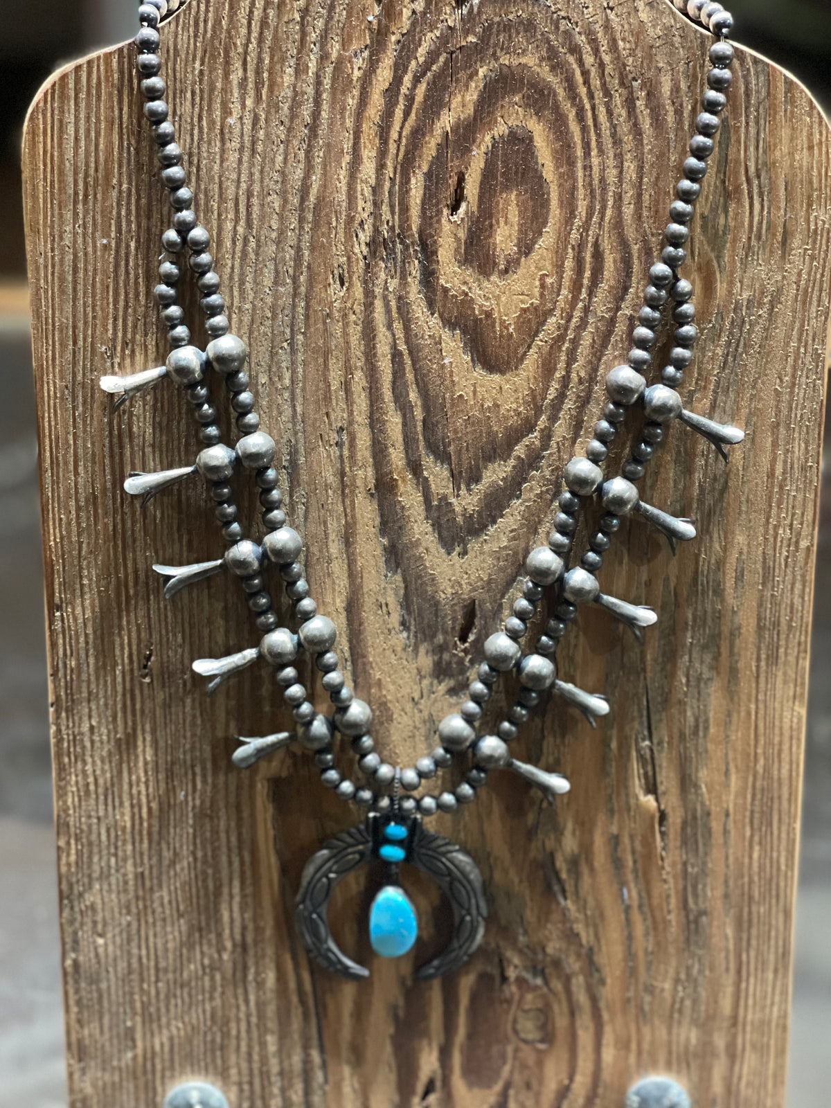 Turquoise | Navajo Pearl with Turquoise Stone Squash