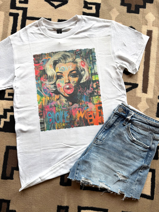 Tee - Graffiti Marilyn Graphic Tee