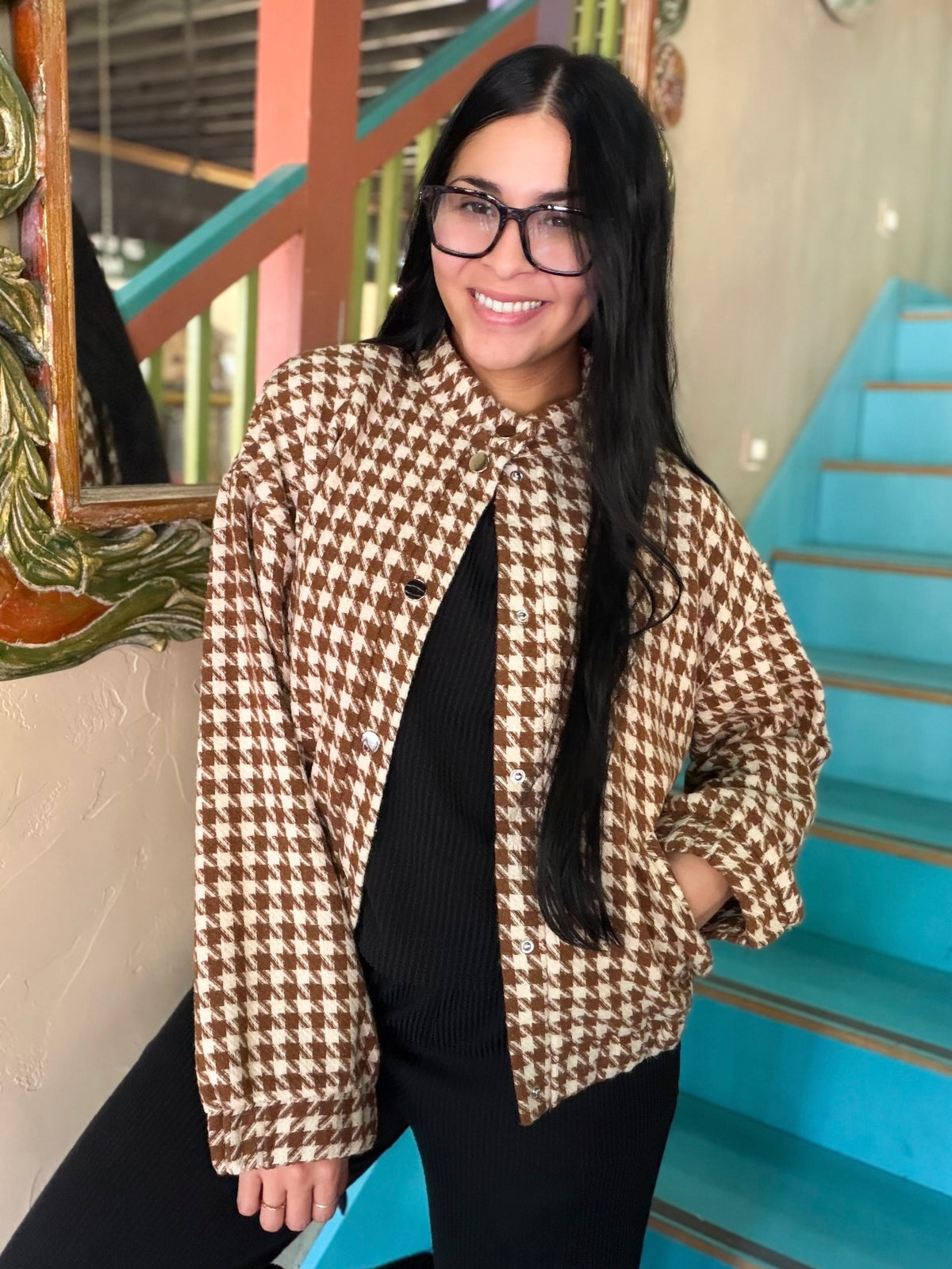 Jacket - Mock Neck Snap Button