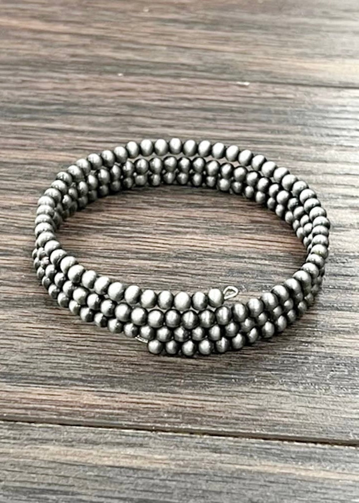 Bracelet | Handmade 4mm Navajo Bead Wrap Bracelet