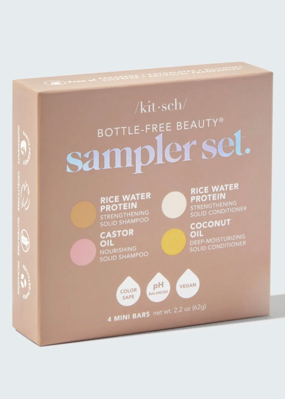 Bath &amp; Beauty | Shampoo + Conditioner 4pc Sampler Set