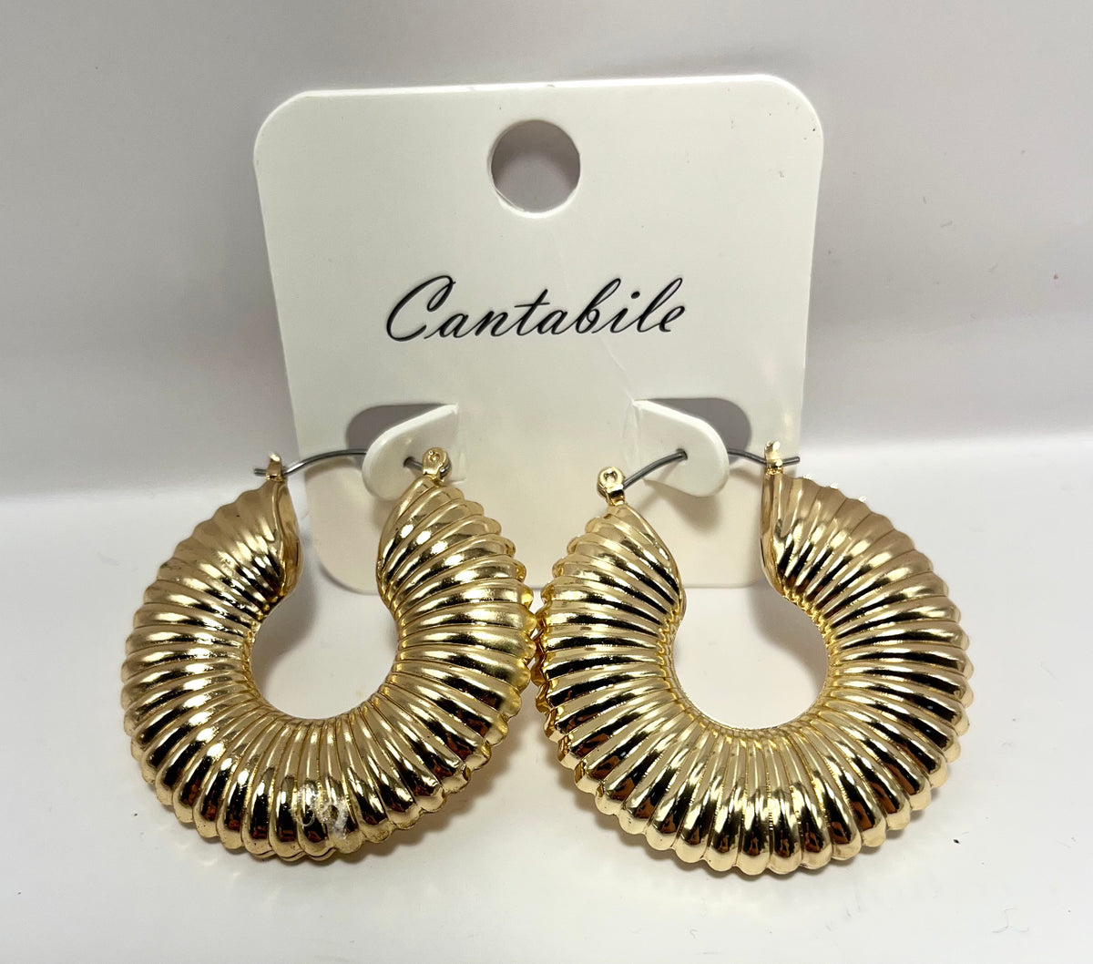 Earrings | Textured Hoop Earrings