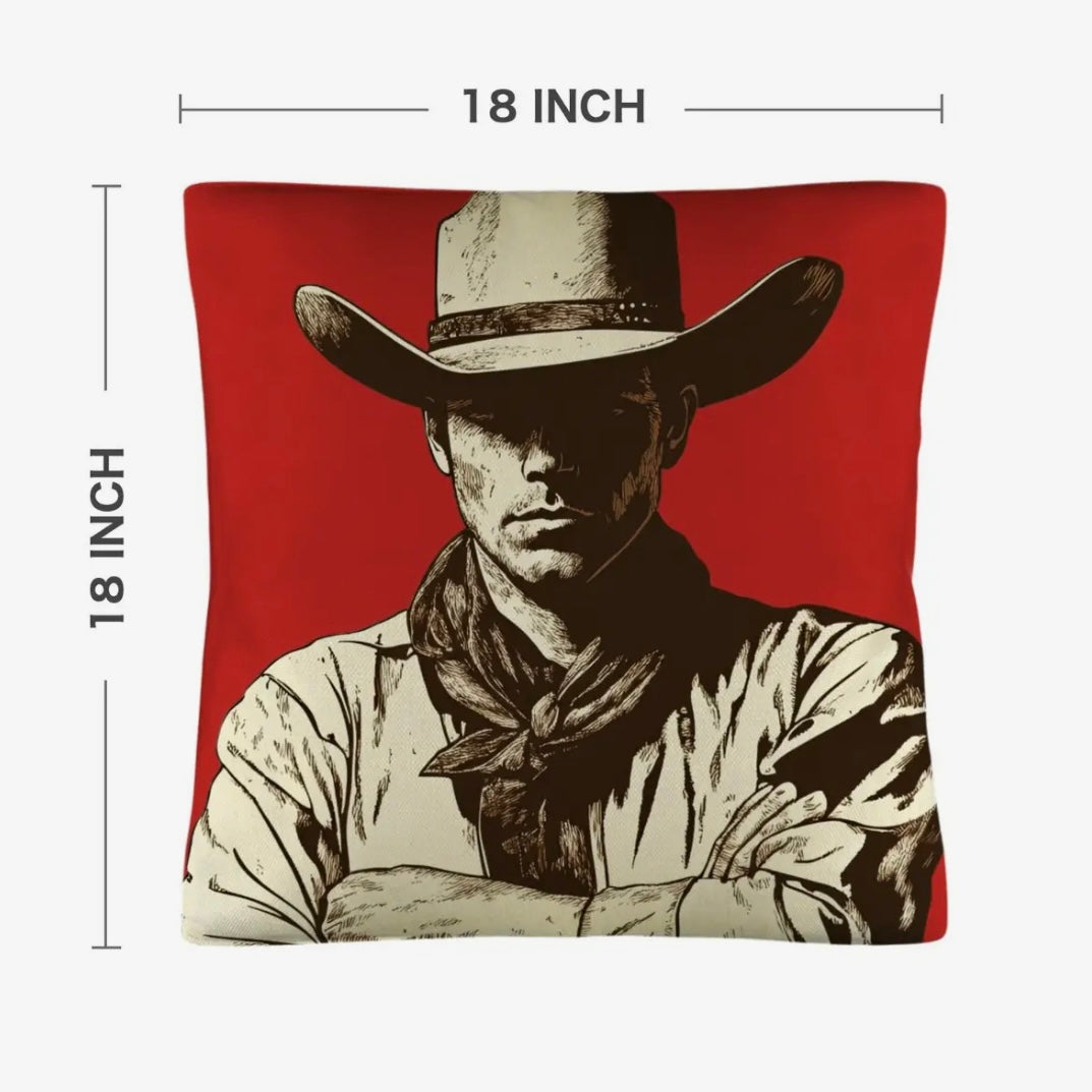 Pillow Case - Serious Cowboy