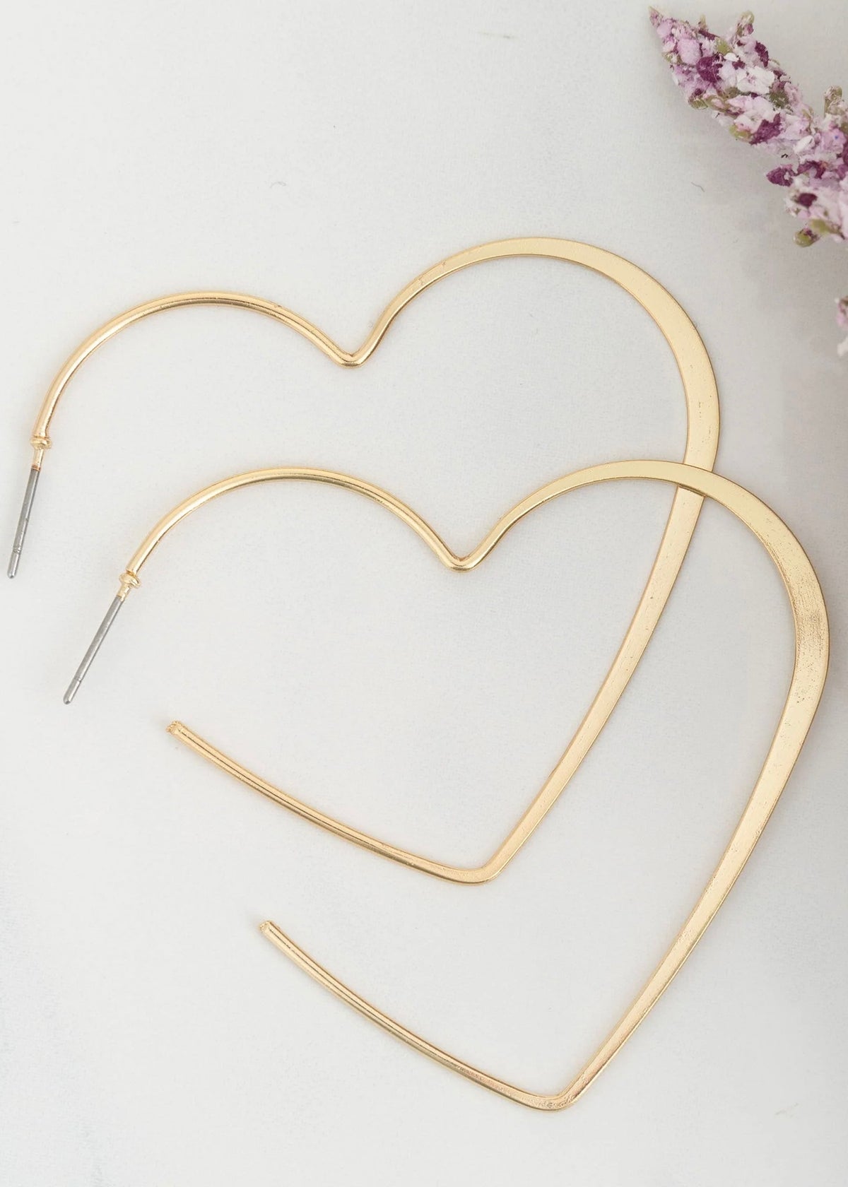 Earrings | Heart Hoop Earrings