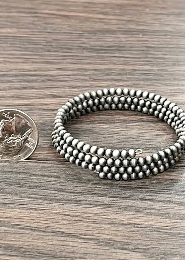 Bracelet | Handmade 4mm Navajo Bead Wrap Bracelet