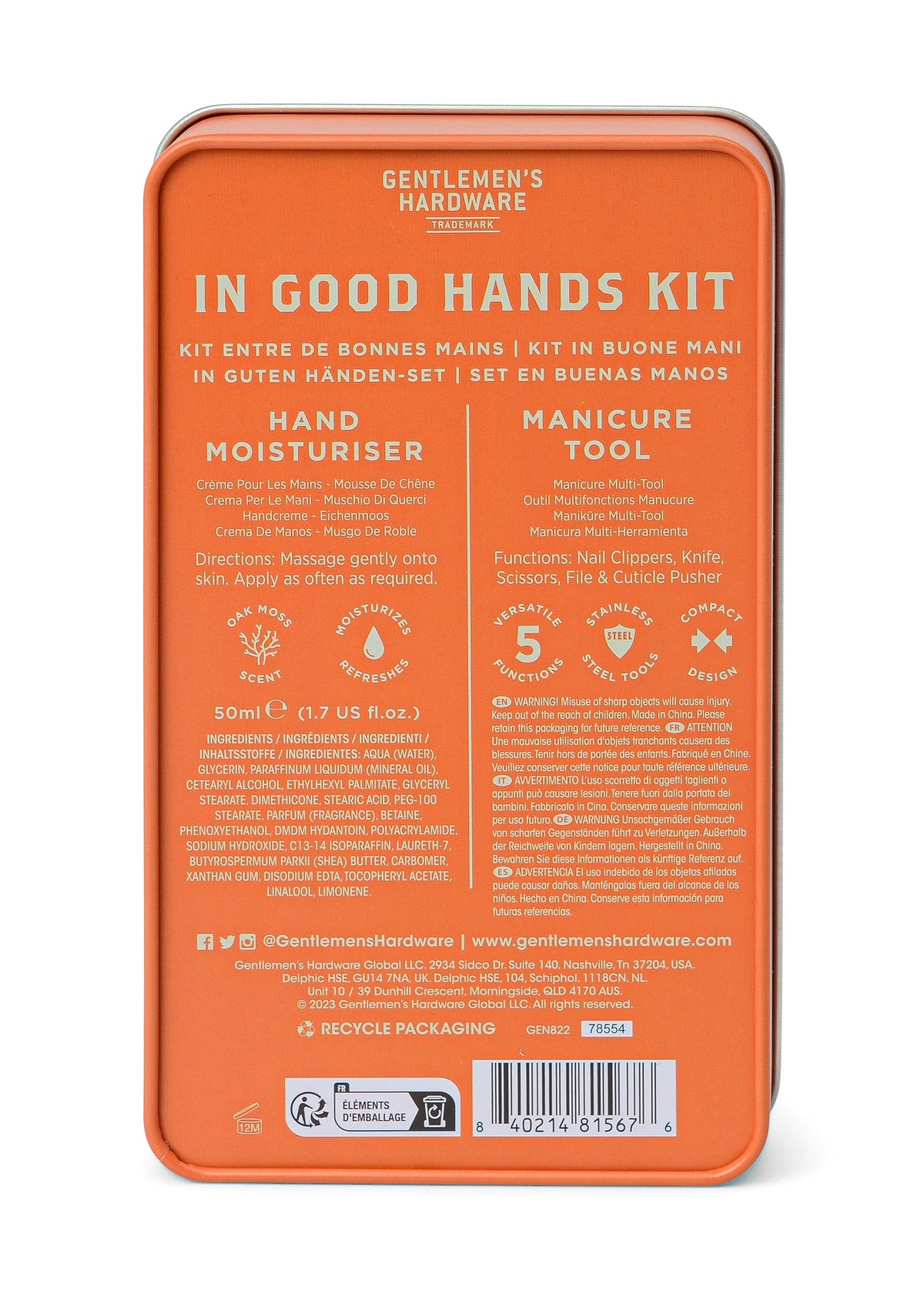 Men’s Gifts | Gentlemen&#39;s Hardware In Good Hands Kit