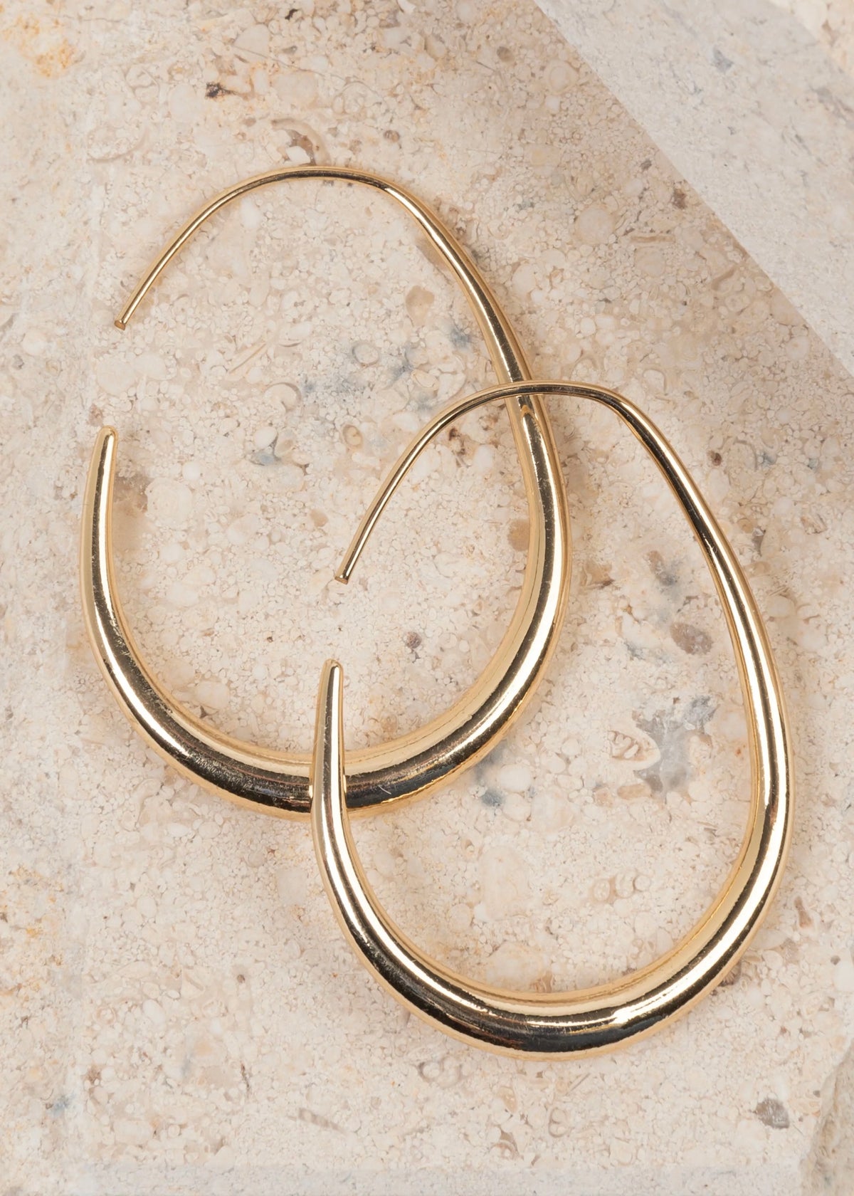 Earrings | Graduated Oval Hoop Earring