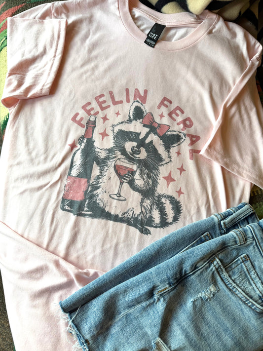 Feelin Feral Wine Tee