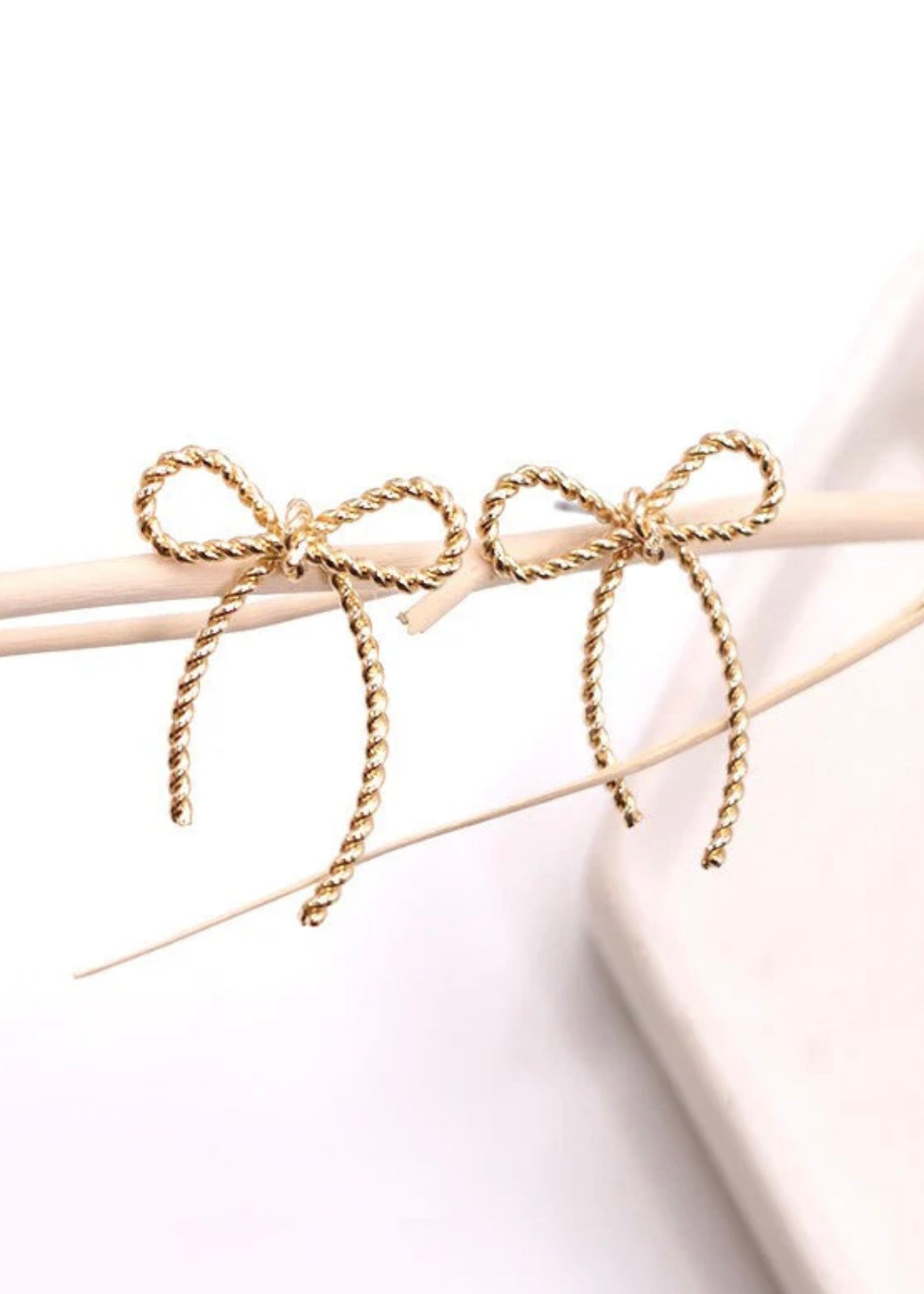 Earrings | Rope Bow Design Stud Earrings