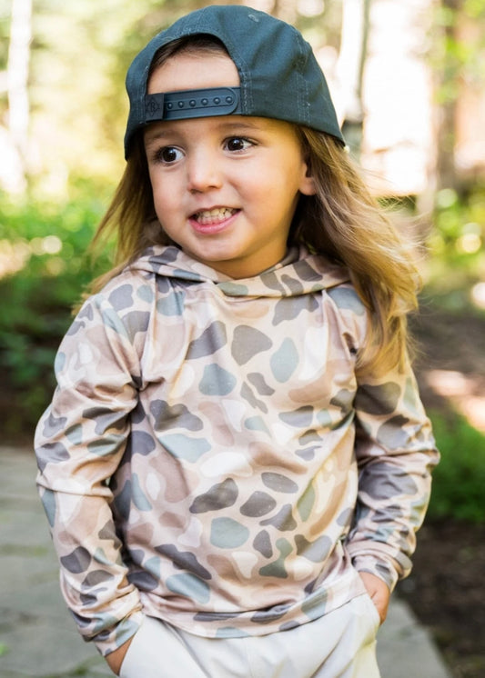 Boys | Burlebo Youth Performance Pintail Camo Hoodie