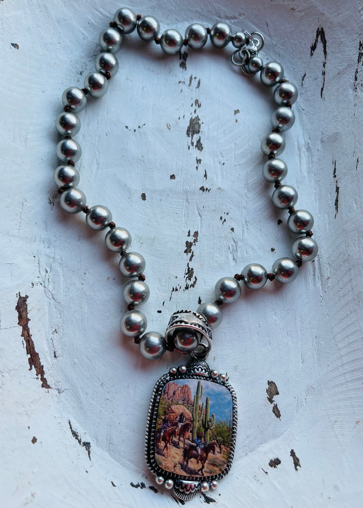 Necklace | Pendant On Faux Navajo Pearl