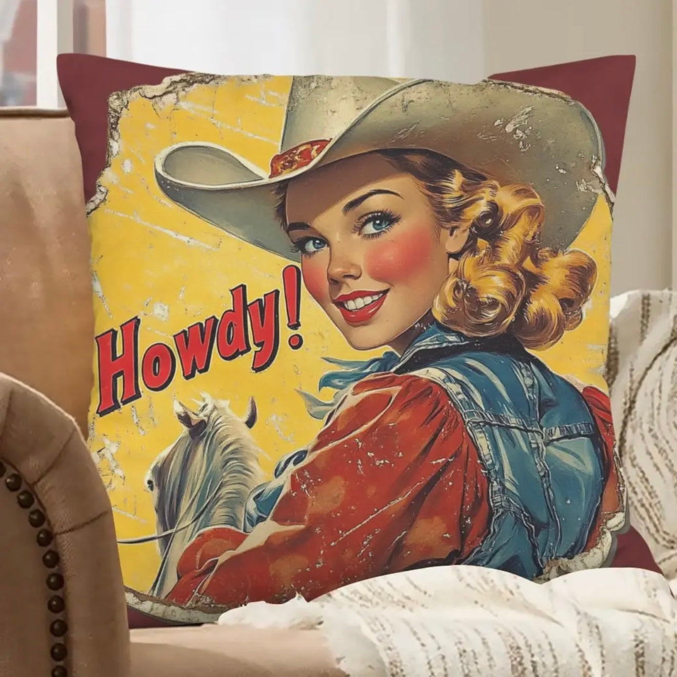 Pillow Case - Velvet Howdy