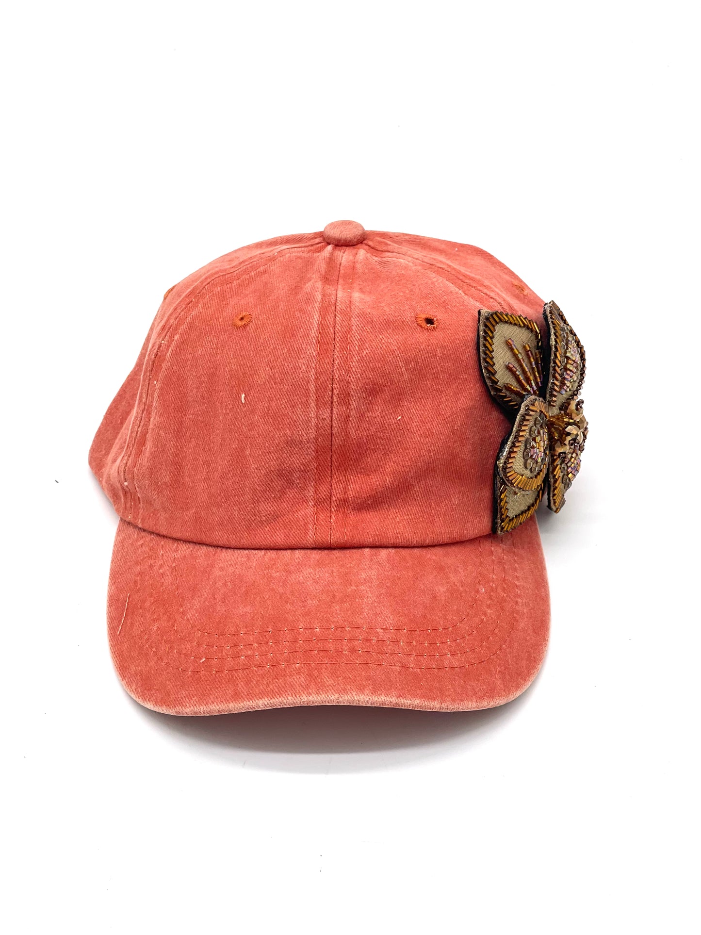 Hat | Bead & Sequins Flower Fashion Cap