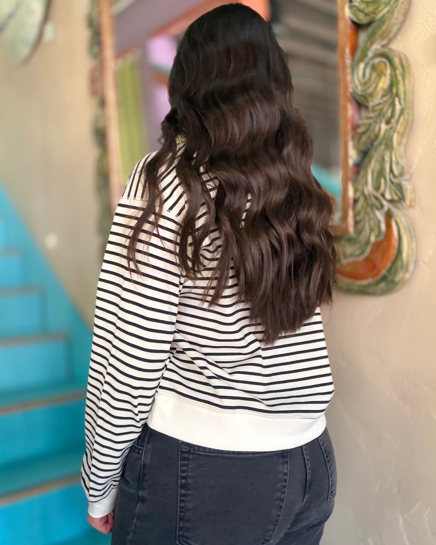 Black & White Striped Sweater