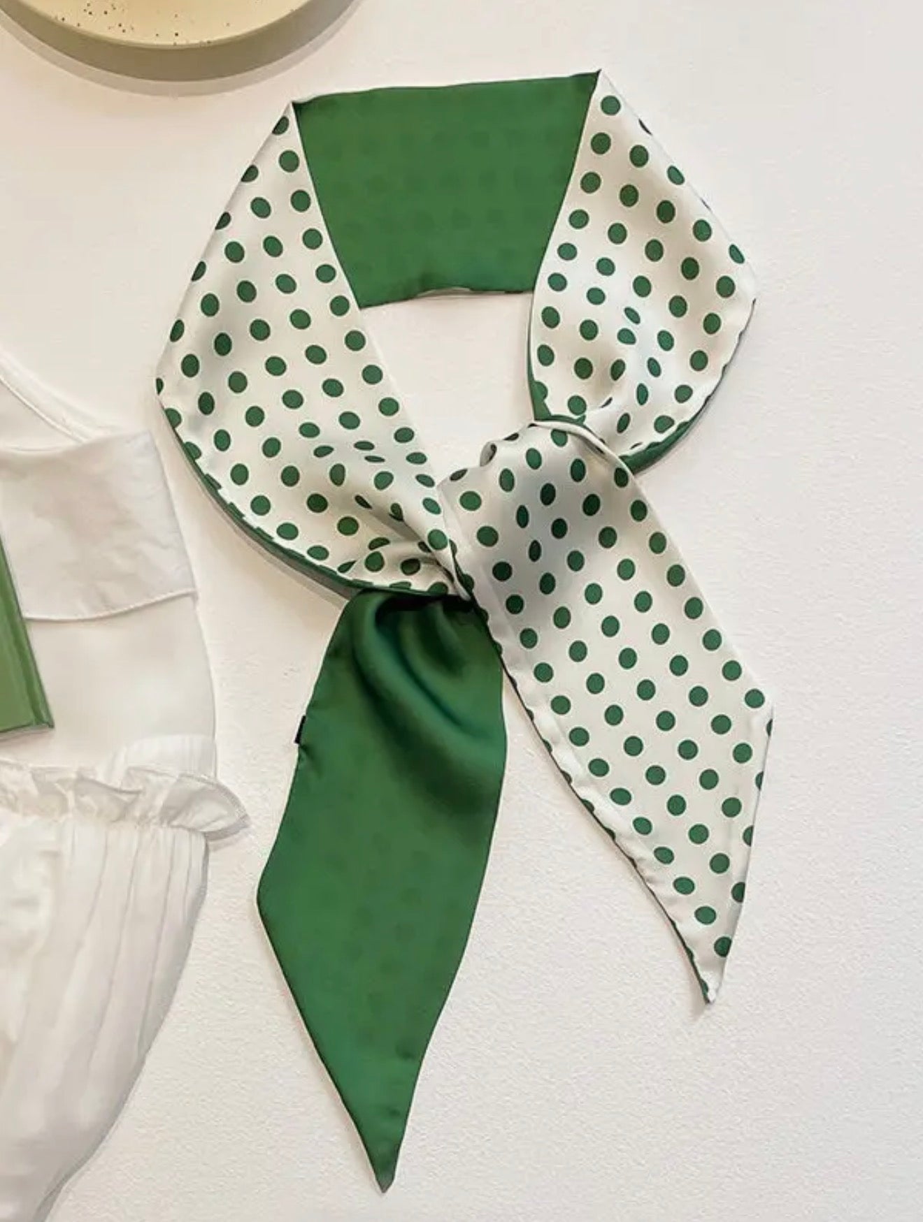 Scarf - Urban Polka Dot Green