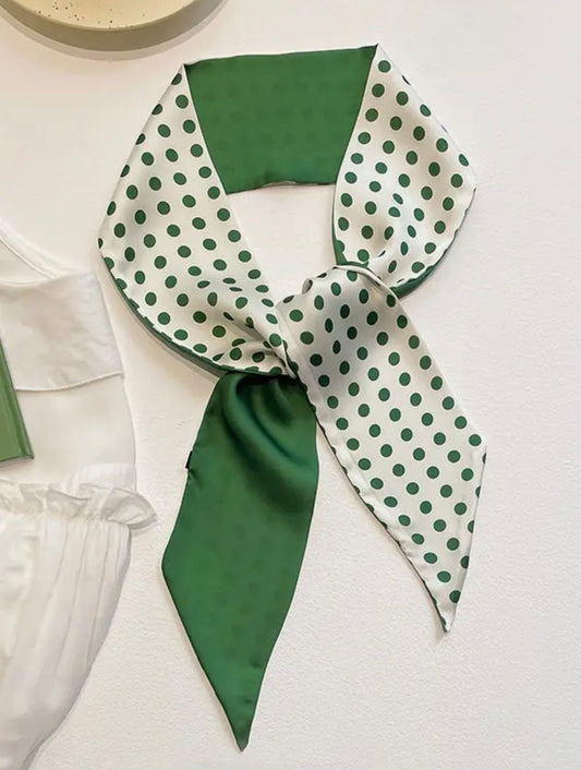Scarf - Urban Polka Dot Green