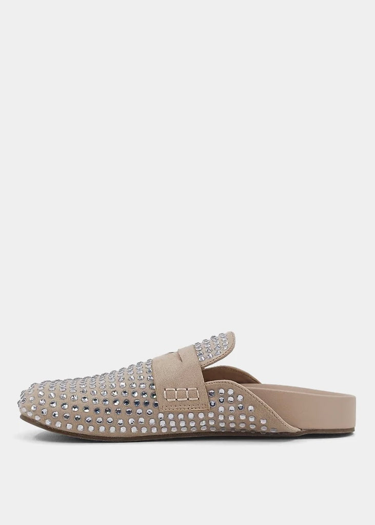 Shoes | ShuShop Faux Leather Rhinestone Slippers