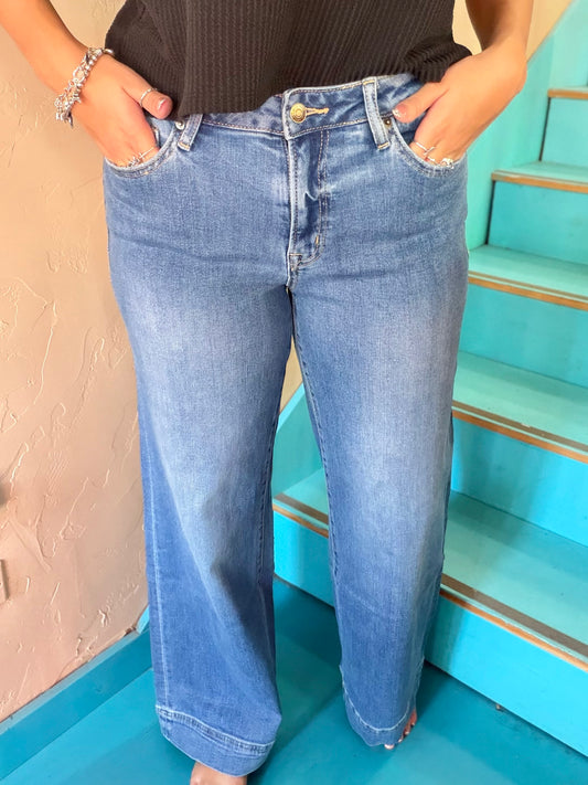 Jeans - Mica Mid Rise Wide Leg