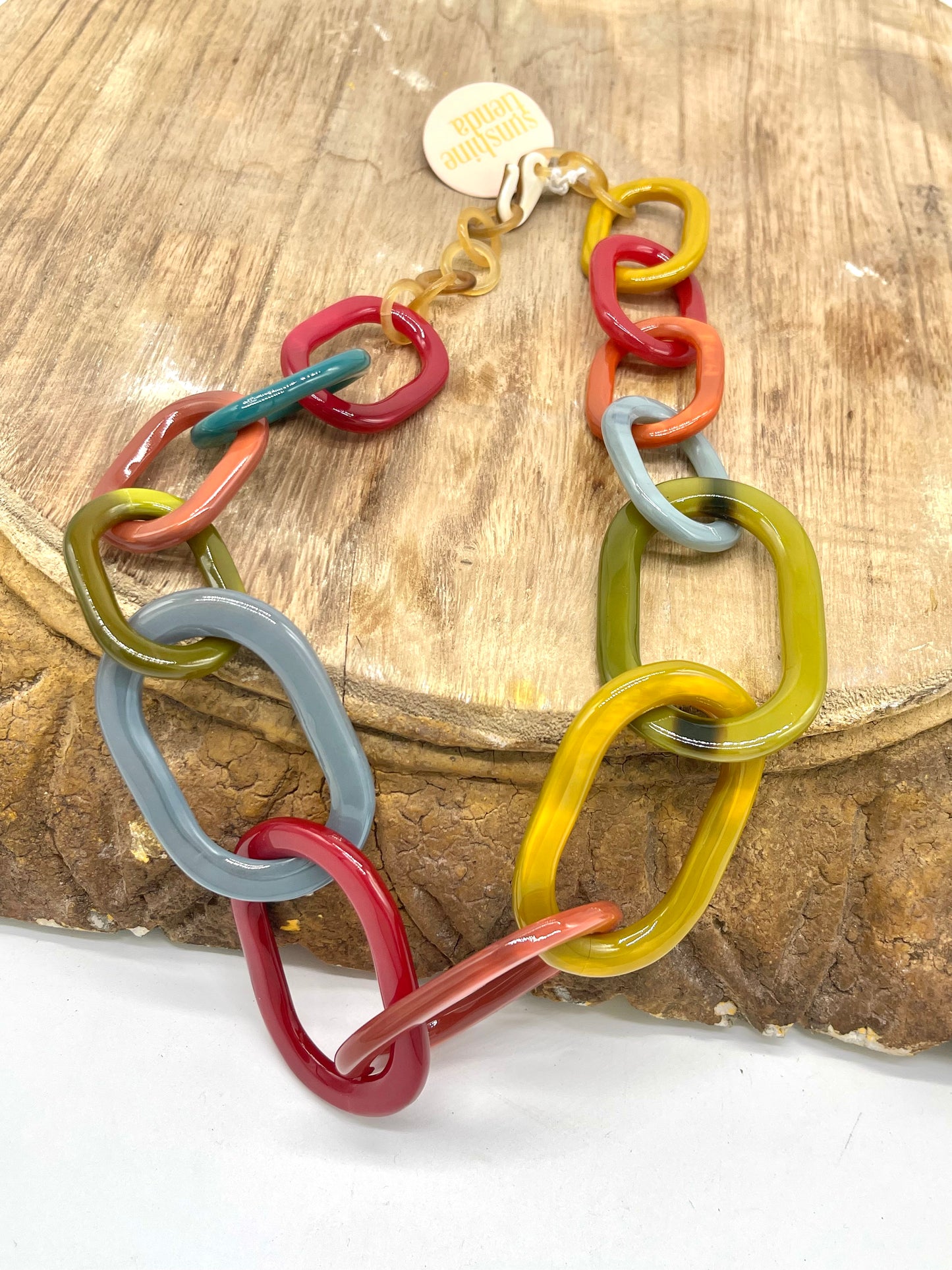 Jewelry | Sunshine Tienda Necklace Smoky Rainbow Link
