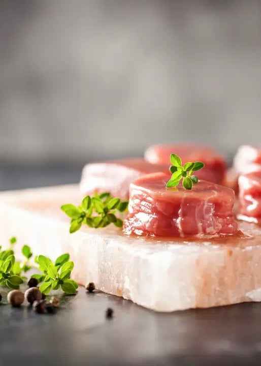 Kitchen | Outset Pink Himalayan Salt Block Holder Tray