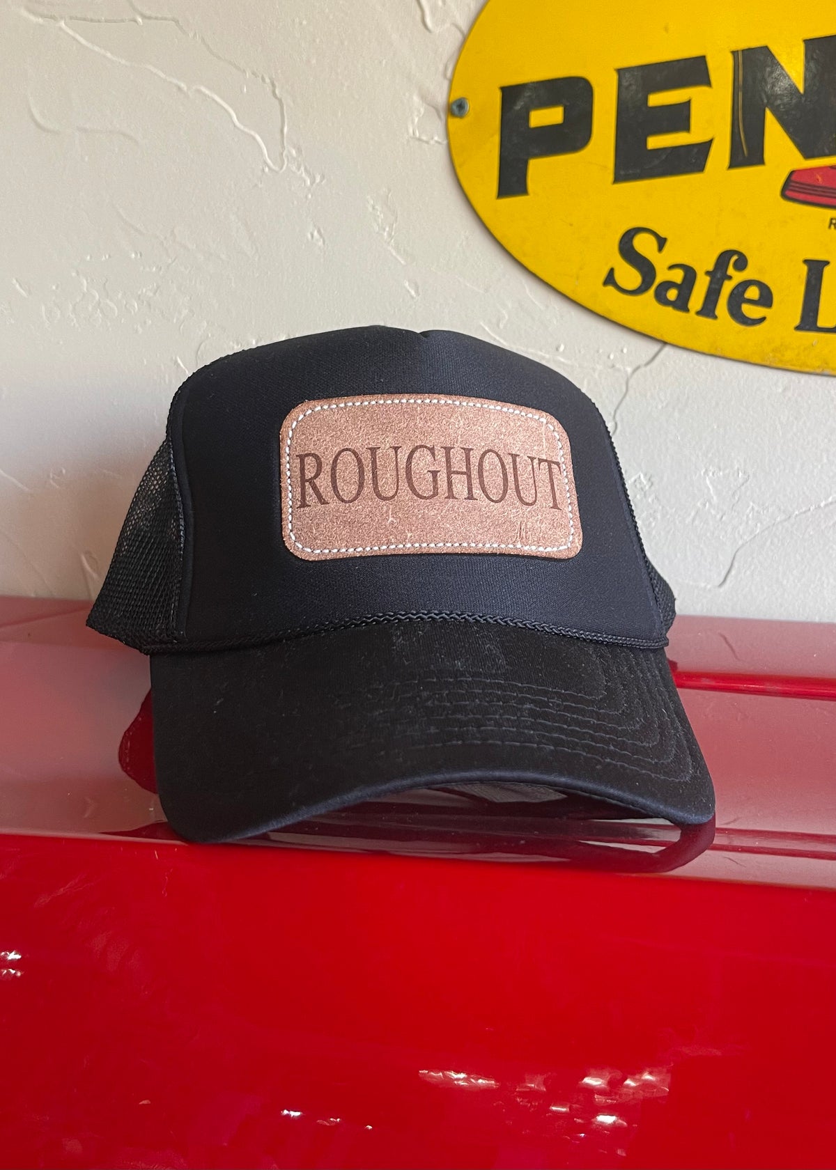 McIntire Saddlery| Cap Roughout Black Trucker