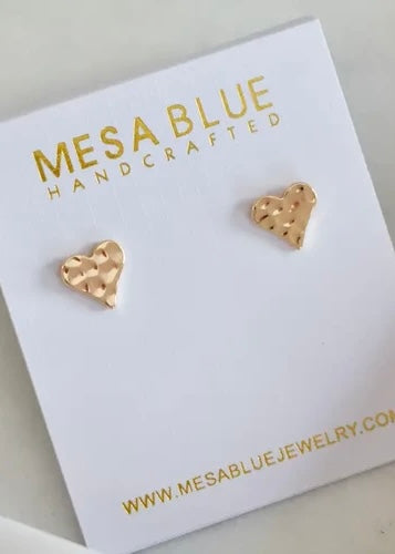 Earrings | Hammered Heart Earrings