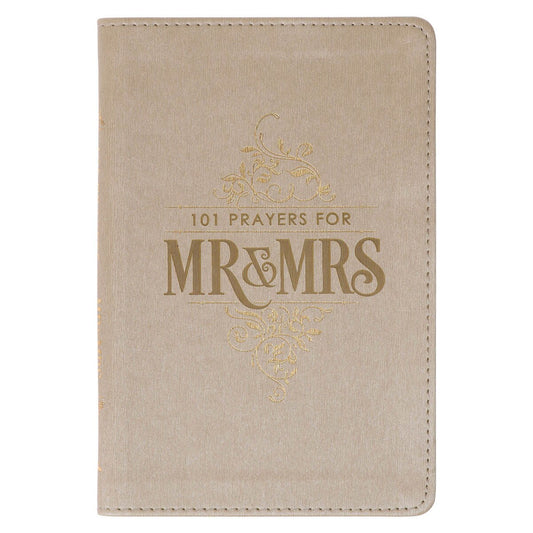 101 Prayers for Mr. & Mrs. Gold Faux Leather Prayer