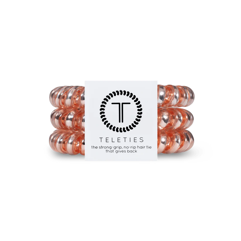 Teleties Large Hair Ties • Millennial Pink