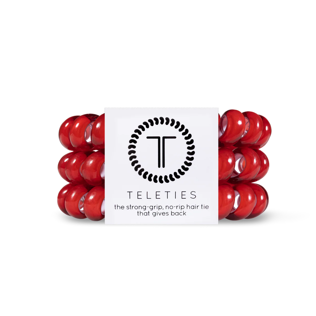 Teleties Large Hair Ties • Scarlet Red