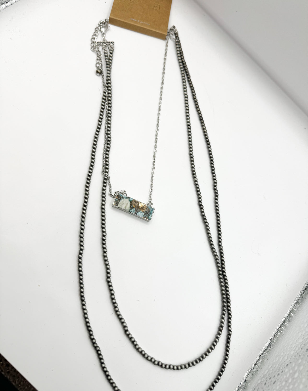 Jewelry | Necklace Navajo Pearl Bar Gemstone