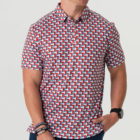 Burlebo | Texas Flag Performance Polo