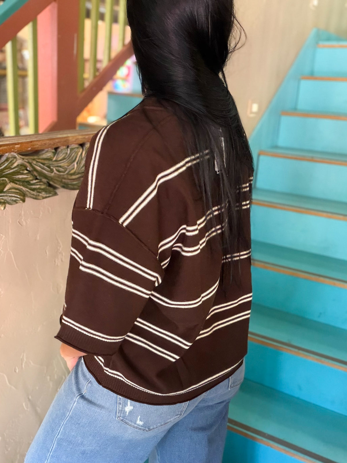 Sweater - Chocolate Cream Stripe