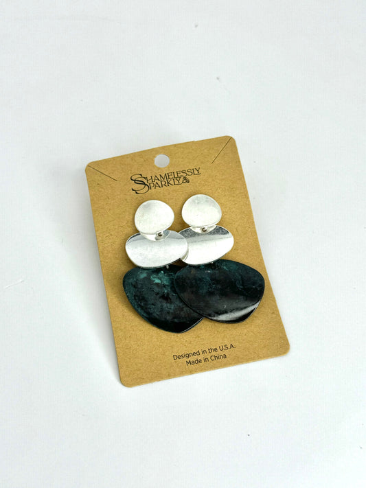 Jewelry | Earrings Hammered Boho Patina