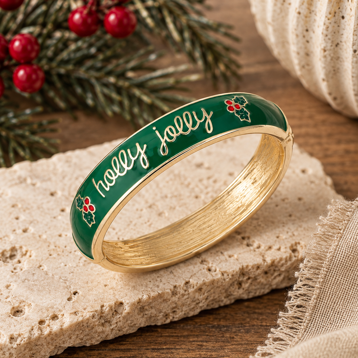 Bracelet - Holly Jolly Bangle