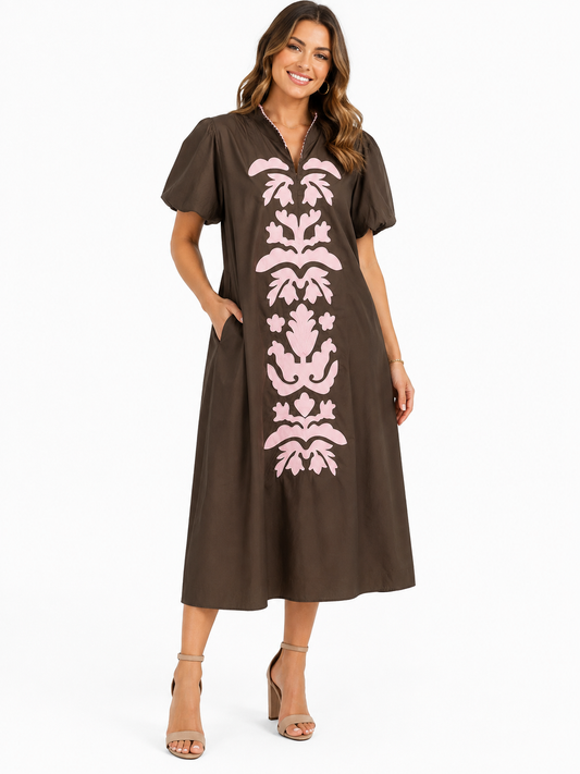 Dress - Jodifl Rosalie Embroidered Maxi