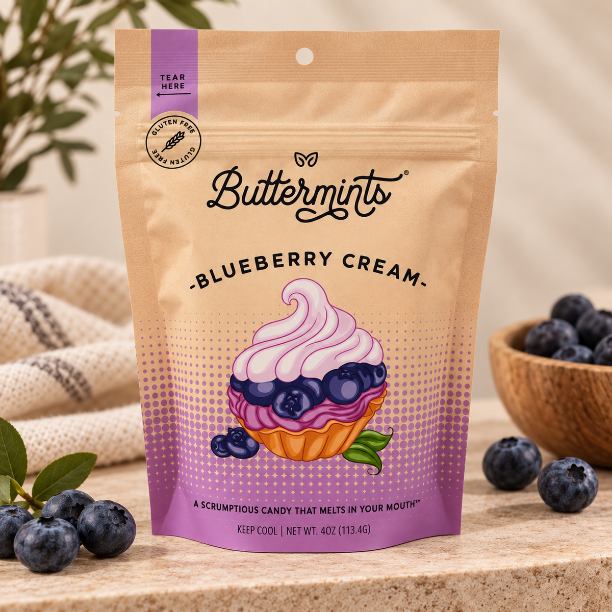 Buttermints - Blueberry Cream