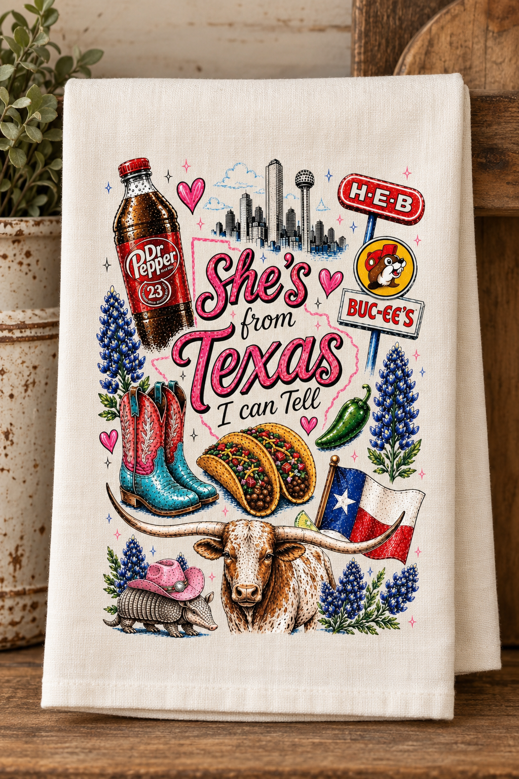 Kitchen Towel - She's From Texas