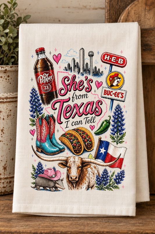 Kitchen Towel - She's From Texas