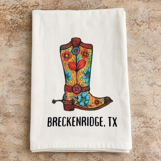 Kitchen Towel - Colorful Cowboy