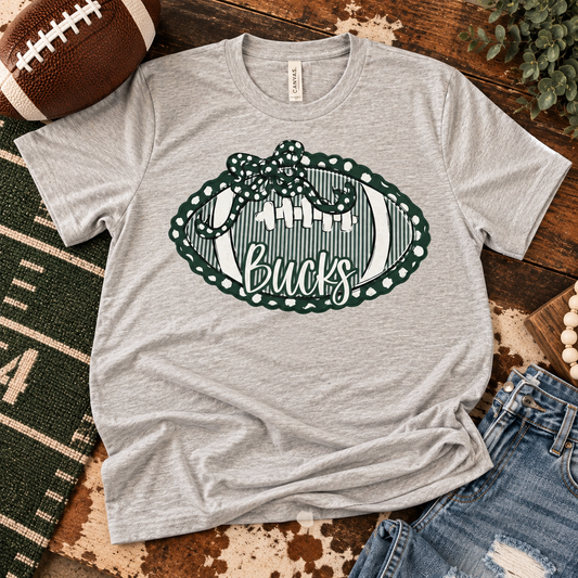 Tee - Bucks Football Bow